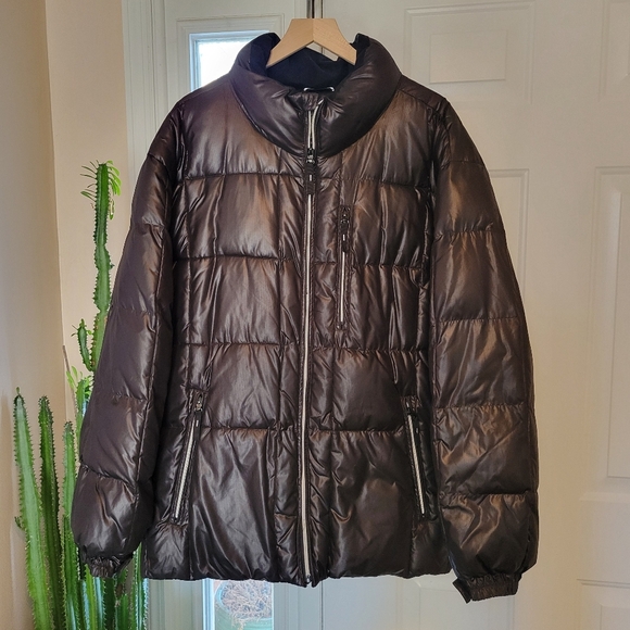 Calvin Klein Puffer Heavyweight Black Zip-Up Jacket With Pockets, Size XXL Mens - Picture 1 of 10